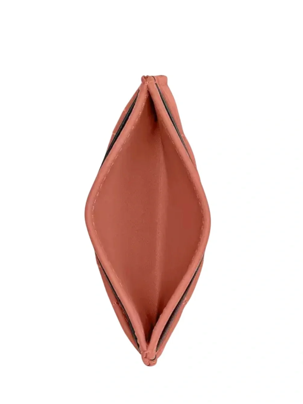 Coach Essential Card Case In Dark Peach